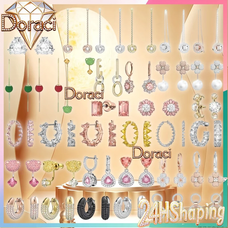 Женские серьги высокого качества с оригинальным логотипом Millenia Dextera Ortyx Series, маленькие серьги с цветком медведя, кристально прозрачные
Женские серьги высокого качества с оригинальным логотипом Millenia Dextera Ortyx Series, маленькие серьги с цветком медведя, кристально прозрачные