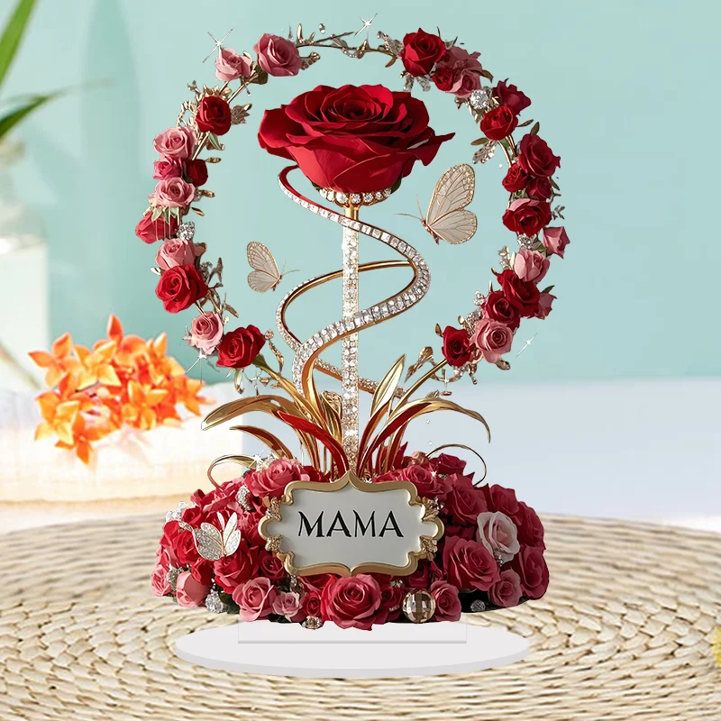2D Acrylic Ornament Red Rose MOM Pattern Roses Mother Flat Elegant Desk Decora Filial Child to Mother Gifts
2D Acrylic Ornament Red Rose MOM Pattern Roses Mother Flat Elegant Desk Decora Filial Child to Mother Gifts