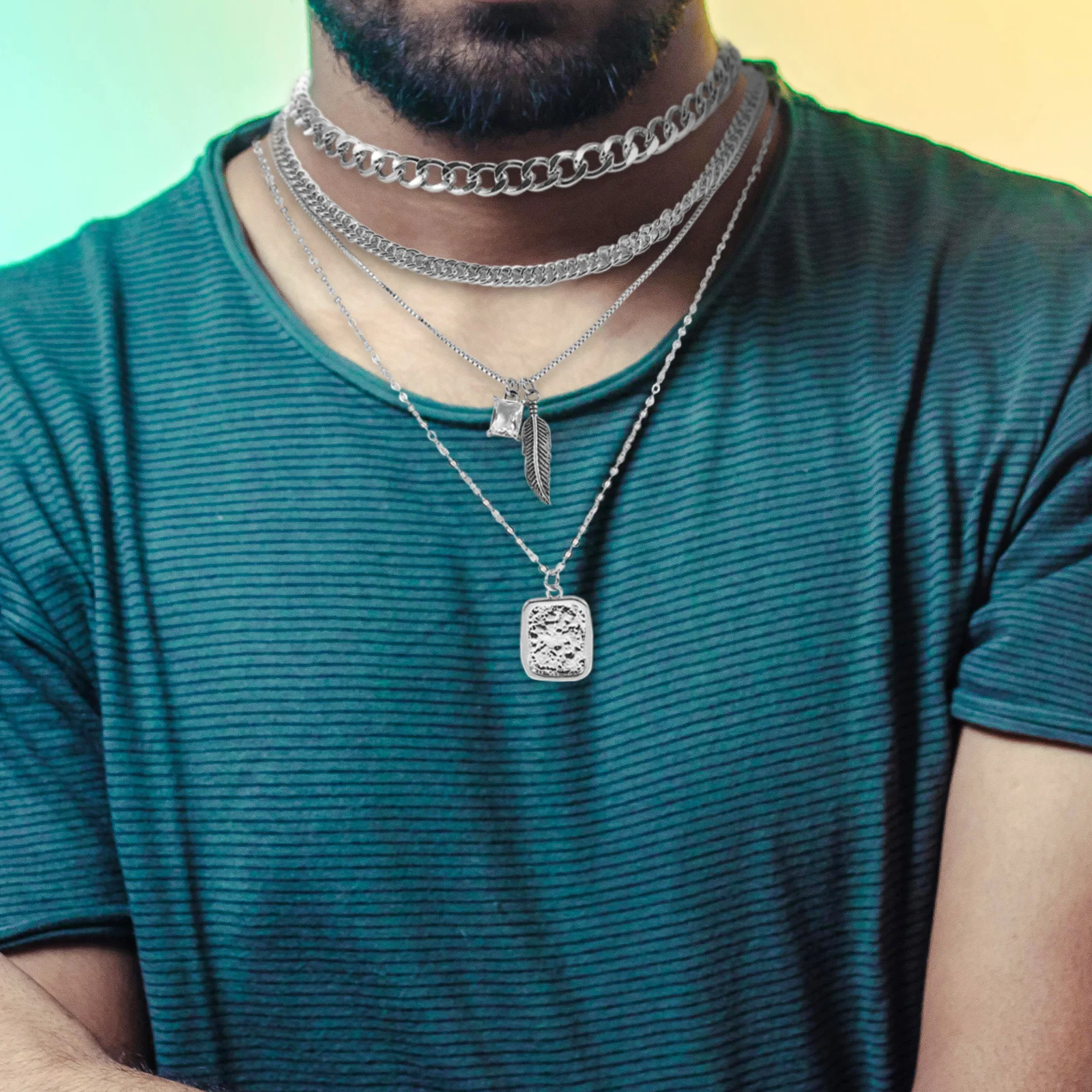 Chic Wing Necklace For Men Titanium Steel Layer Chain Pendant Lightweight Durable Mens Silver Chain Jewelry Birthday Gift
Chic Wing Necklace For Men Titanium Steel Layer Chain Pendant Lightweight Durable Mens Silver Chain Jewelry Birthday Gift