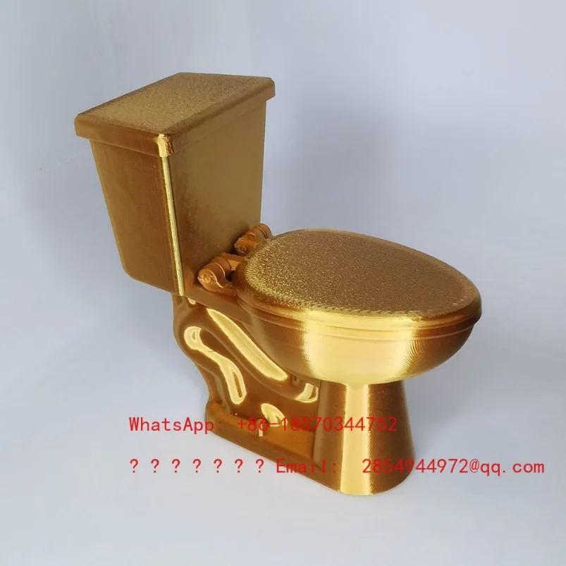 Creative Gold Toilet Ornament, Fun Shopping Spoof Simulation Mini Toilet
Creative Gold Toilet Ornament, Fun Shopping Spoof Simulation Mini Toilet