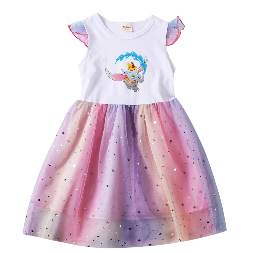 Dumbo Summer Kids Dresses for Girls Cartoon Short Sleeve Princess Dress Children's Prom Mesh Dresses
Dumbo Summer Kids Dresses for Girls Cartoon Short Sleeve Princess Dress Children's Prom Mesh Dresses