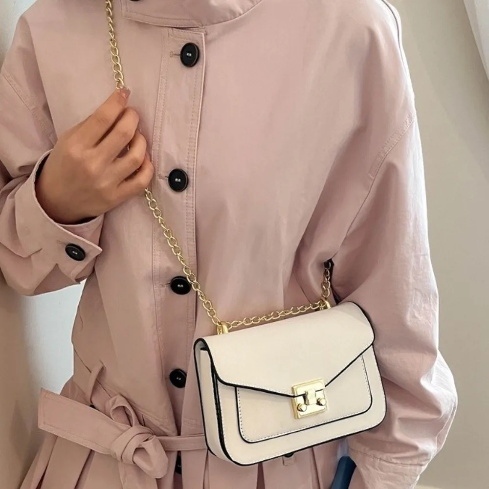 Elegant Retro Geometric Crossbody Bag Chain Gold Hardware PU Shoulder Bag Leather Square Shape Mini Snap Hook Bag Party
Elegant Retro Geometric Crossbody Bag Chain Gold Hardware PU Shoulder Bag Leather Square Shape Mini Snap Hook Bag Party