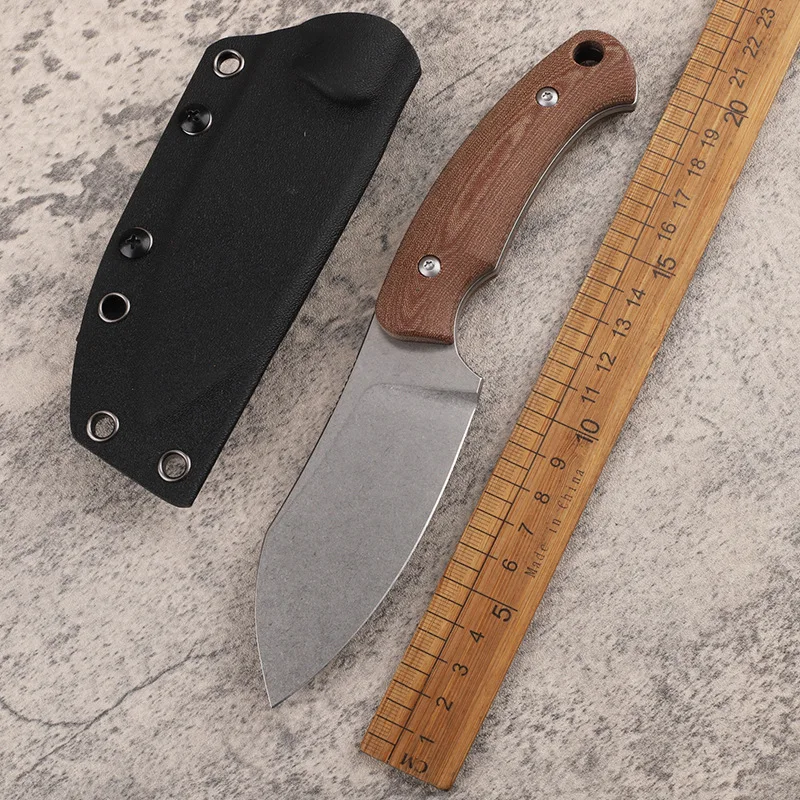 Нож Kesiwo с фиксированным клинком из стали 14C28N, рукоять из микарты, портативный, острый, для охоты, рыбалки, выживания, кемпинга, с ножнами K-типа
Нож Kesiwo с фиксированным клинком из стали 14C28N, рукоять из микарты, портативный, острый, для охоты, рыбалки, выживания, кемпинга, с ножнами K-типа
