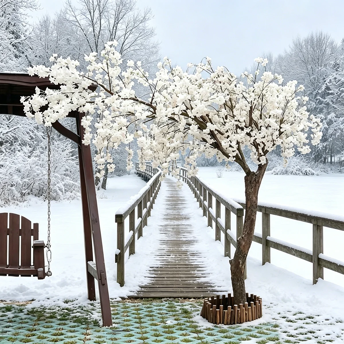Artificial cherry tree weeping wishing tree large, suitable for wedding party decoration, champagne color, 2.5*2.5 meters
Artificial cherry tree weeping wishing tree large, suitable for wedding party decoration, champagne color, 2.5*2.5 meters