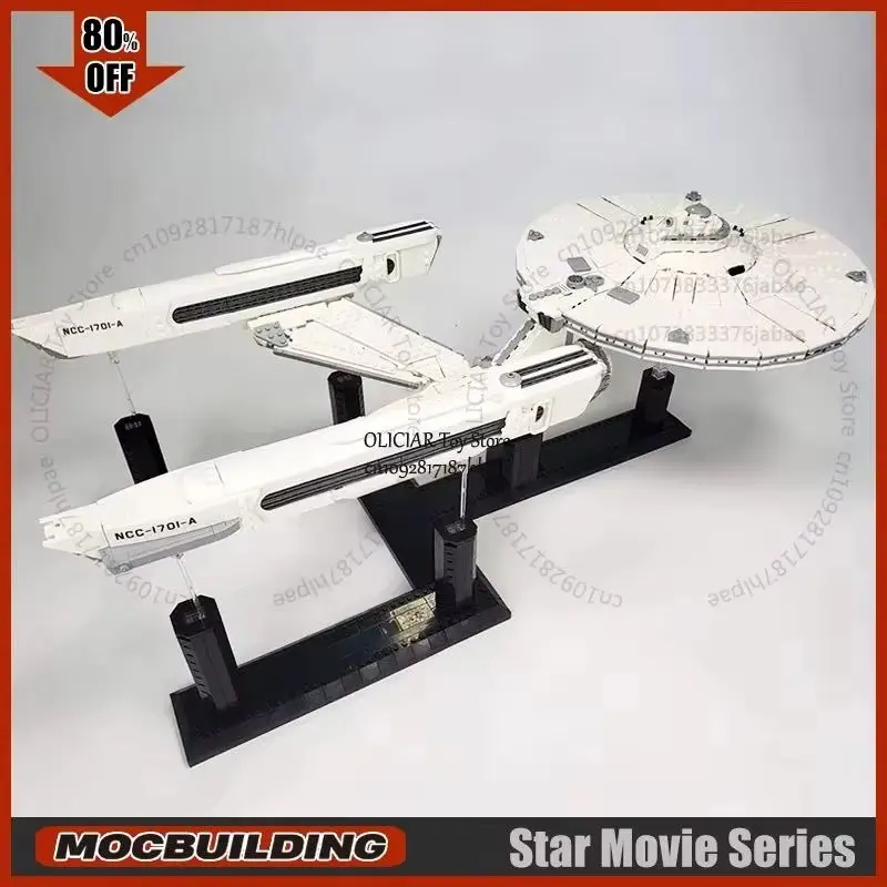 NCC-1701-A Moc Building Block The Enterprise UCCS Model Spaceship Technology Bricks DIY Assembly Collection Toys Gifts Playsets
NCC-1701-A Moc Building Block The Enterprise UCCS Model Spaceship Technology Bricks DIY Assembly Collection Toys Gifts Playsets