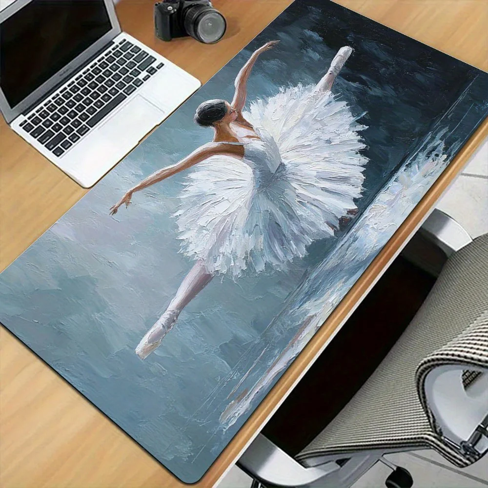 Aesthetic Ballerina Desk Mat, Oil Painting Ballet Dancer & White Tutu Art Large Gaming Mouse Pad, Desk Decor
Aesthetic Ballerina Desk Mat, Oil Painting Ballet Dancer & White Tutu Art Large Gaming Mouse Pad, Desk Decor