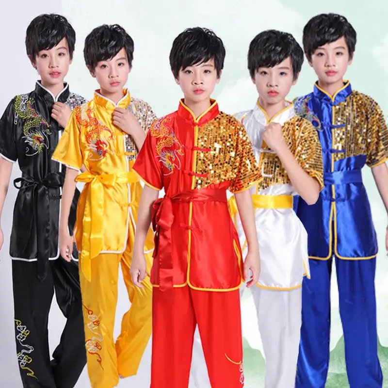 Martial Arts Performance Clothing Children's Kung Fu Uniform Top+Pants 2-piece Chinese Embroidery Wushu Training Clothing LE459
Martial Arts Performance Clothing Children's Kung Fu Uniform Top+Pants 2-piece Chinese Embroidery Wushu Training Clothing LE459