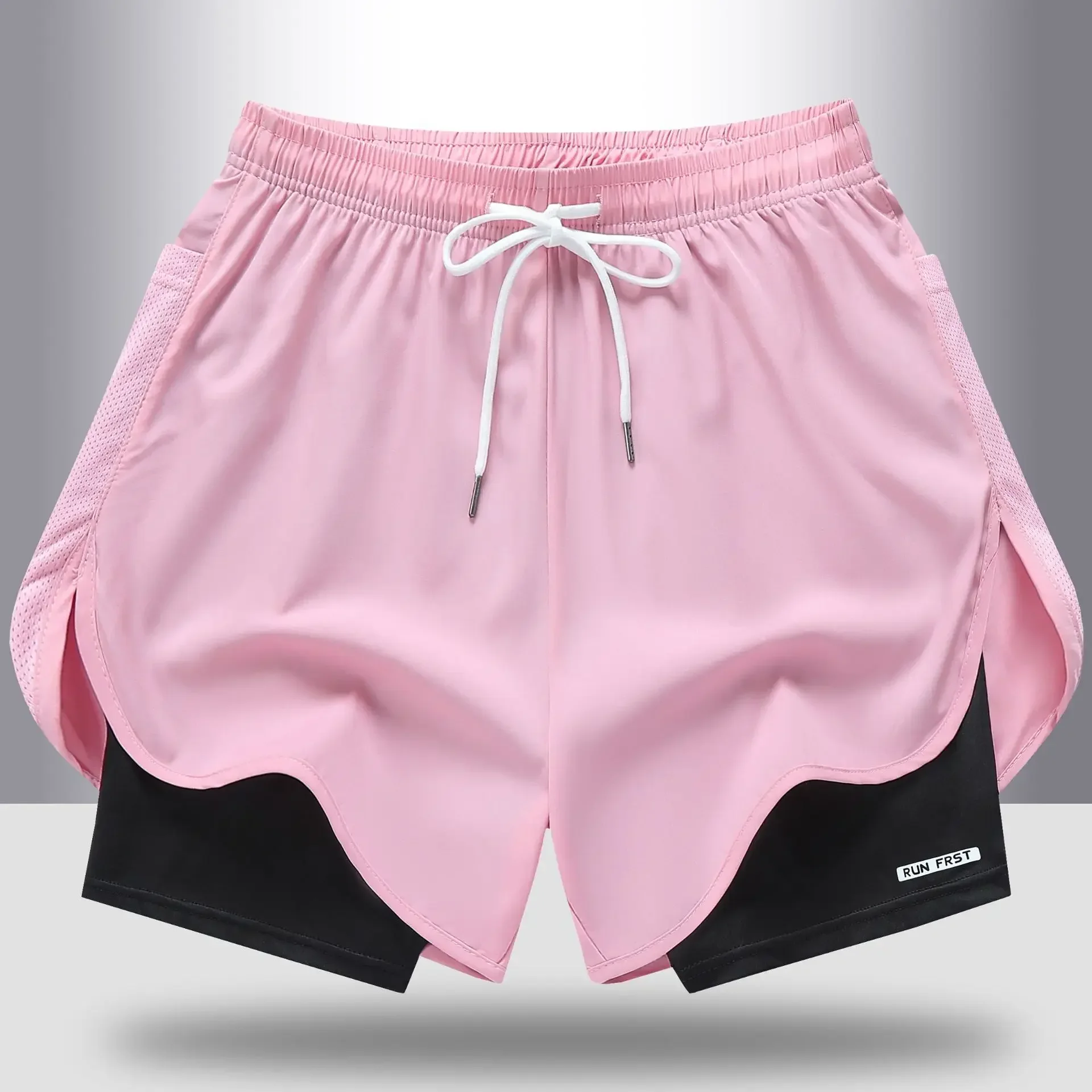 Summer New Short Women's Sport Fitness Elastic Running Five-Part Pants Fake Two-Piece Simple Style Loose Fit Polyester Spandex
Summer New Short Women's Sport Fitness Elastic Running Five-Part Pants Fake Two-Piece Simple Style Loose Fit Polyester Spandex