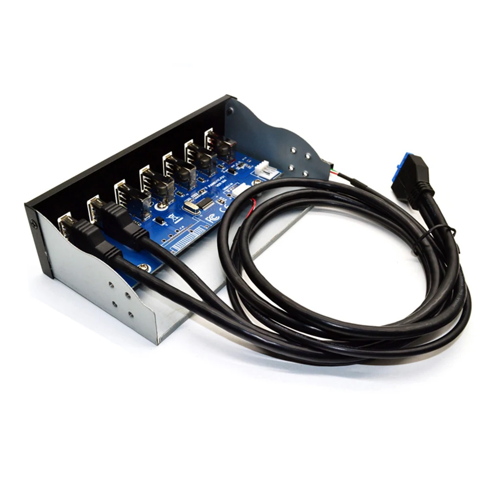 5.25 inch 19 Pin to 2 USB 3.0+4 USB 2.0+BC1.2 Fast Charger Connector Front Panel
5.25 inch 19 Pin to 2 USB 3.0+4 USB 2.0+BC1.2 Fast Charger Connector Front Panel