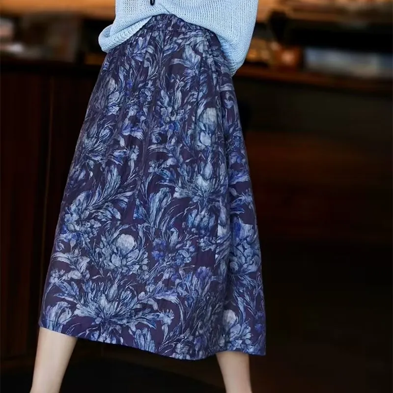 Summer 2026 Floral Print Slimming French Style Midi Light Weight Elastic Waist Versatile Bloom Half Body Skirt Casual
Summer 2026 Floral Print Slimming French Style Midi Light Weight Elastic Waist Versatile Bloom Half Body Skirt Casual