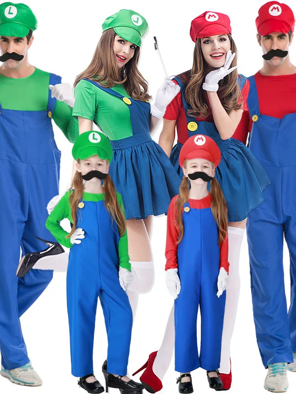 Halloween Mary Cosplay Game Costume Overalls Pantsuit Parent-Child Matching Outfit Traditional Chinese Ethnic Stage Costume
Halloween Mary Cosplay Game Costume Overalls Pantsuit Parent-Child Matching Outfit Traditional Chinese Ethnic Stage Costume