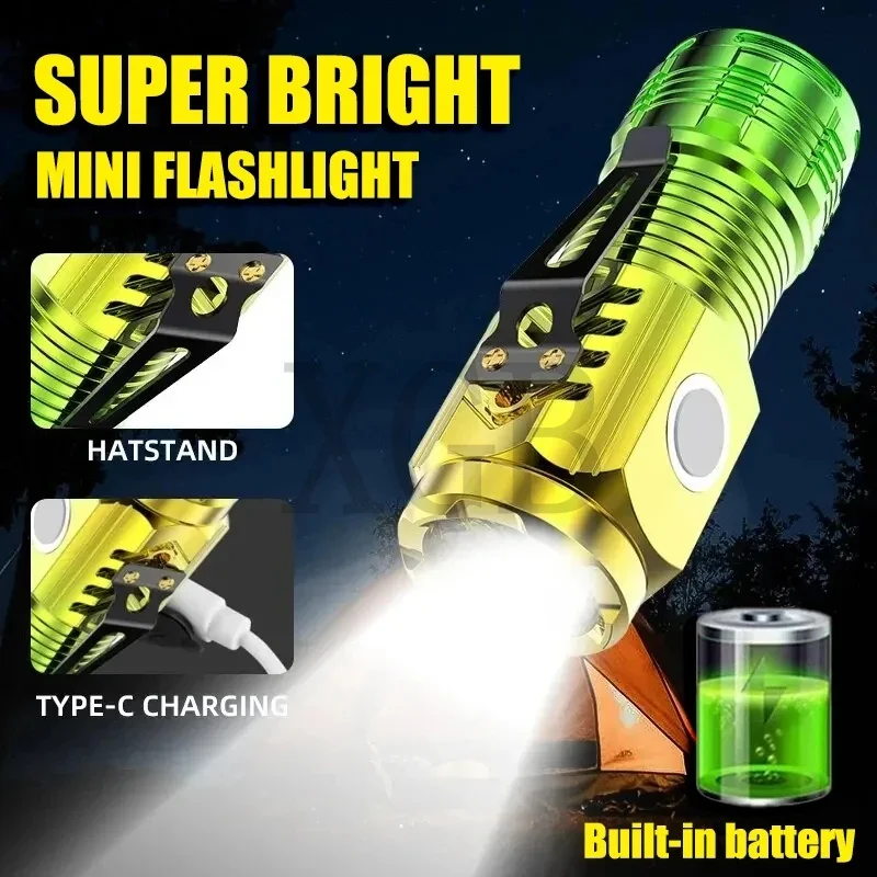 Новый сверхмощный фонарик 3-ядерный светодиодный мини-тактический фонарик USB перезаряжаемый светодиодный фонарик высокой мощности с магнитной ручной лампой
Новый сверхмощный фонарик 3-ядерный светодиодный мини-тактический фонарик USB перезаряжаемый светодиодный фонарик высокой мощности с магнитной ручной лампой