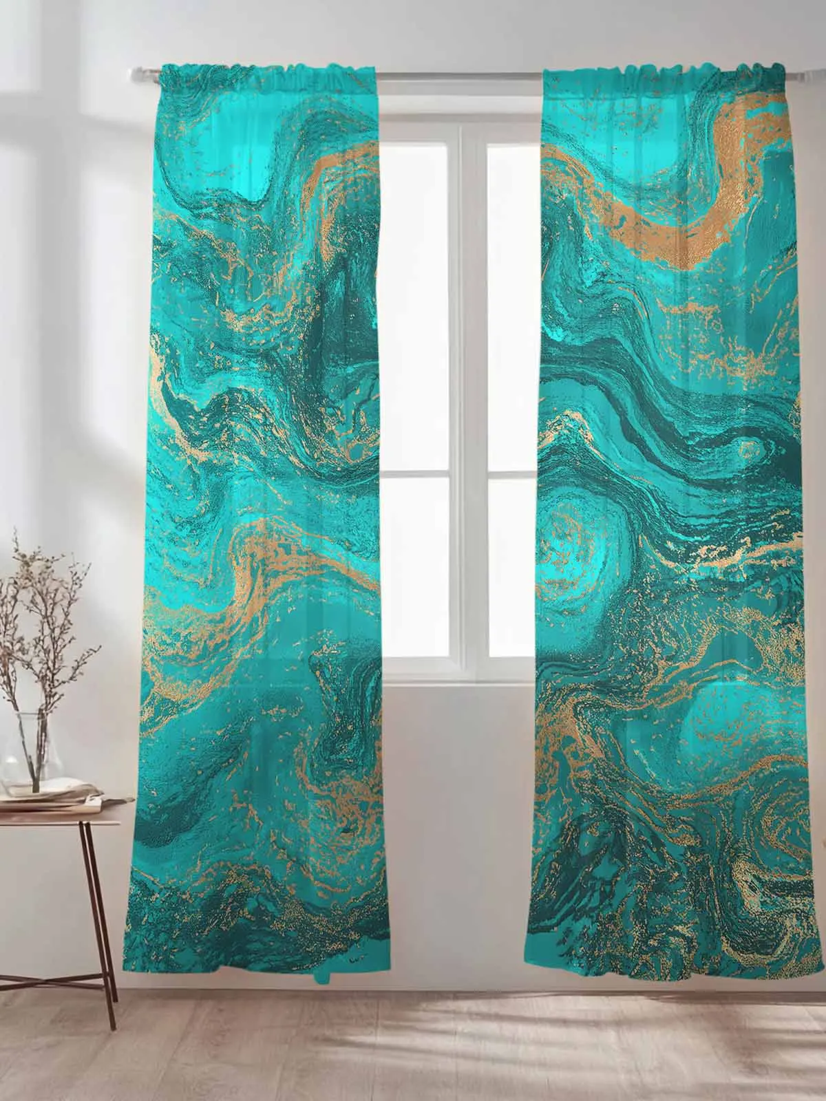 Fluid Art Vintage Marble Texture Abstract Voile Sheer Window Drapes Curtains for Bedroom Living Room
Fluid Art Vintage Marble Texture Abstract Voile Sheer Window Drapes Curtains for Bedroom Living Room