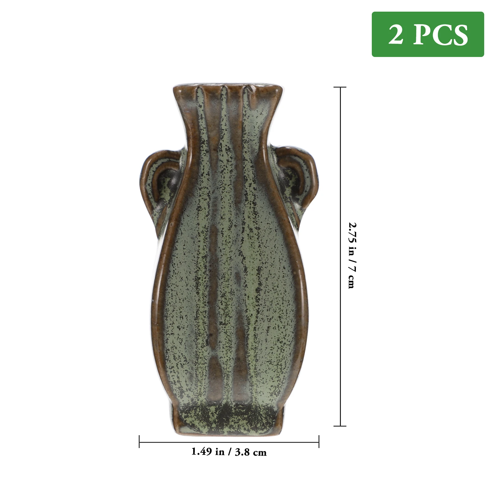 2Pcs Desktop Ceramics Vase Long Lasting Material Beautiful Fashionable Home Decoration Hydroponic Vase Gift Flower Container
2Pcs Desktop Ceramics Vase Long Lasting Material Beautiful Fashionable Home Decoration Hydroponic Vase Gift Flower Container