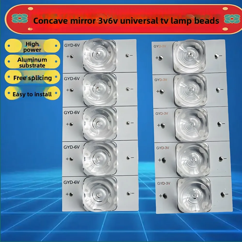 Светодиодные лампы SMD 3В/6В с оптическими линзами и фильтрами для ремонта LED-телевизоров 32-75 дюймов, с кабелем 2 м, аксессуары для светодиодной подсветки
Светодиодные лампы SMD 3В/6В с оптическими линзами и фильтрами для ремонта LED-телевизоров 32-75 дюймов, с кабелем 2 м, аксессуары для светодиодной подсветки