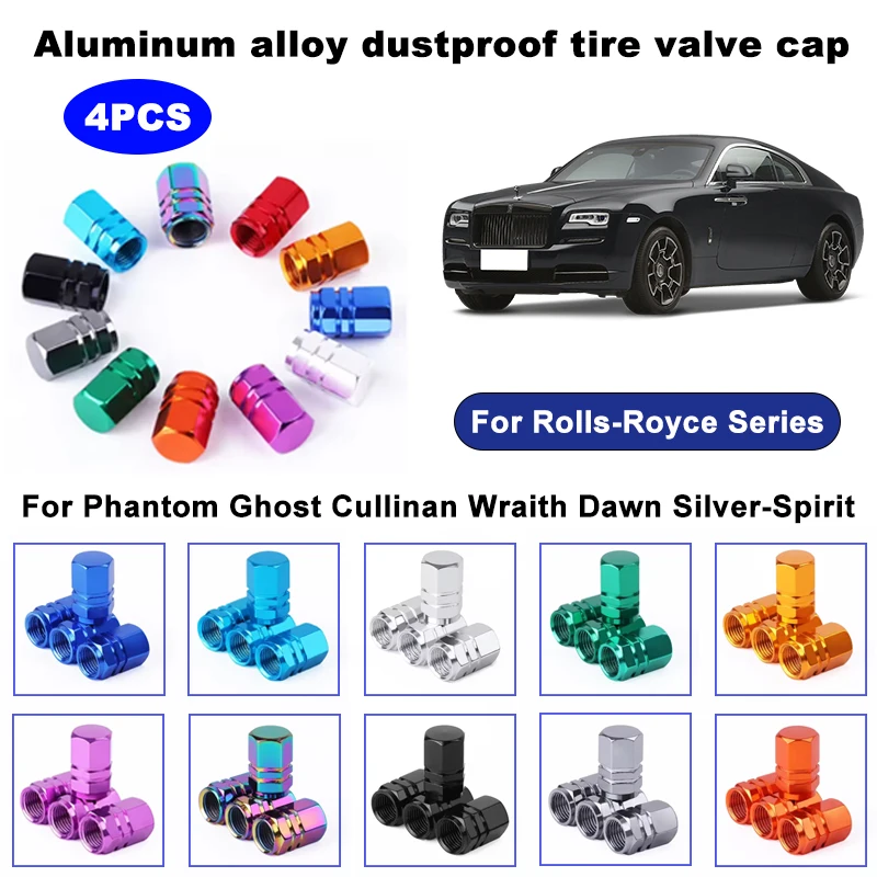 4PCS aluminum alloy car tire valve stem cap tire wheel rim valve cover dustproof and waterproof For Rolls-Royce Series
4PCS aluminum alloy car tire valve stem cap tire wheel rim valve cover dustproof and waterproof For Rolls-Royce Series