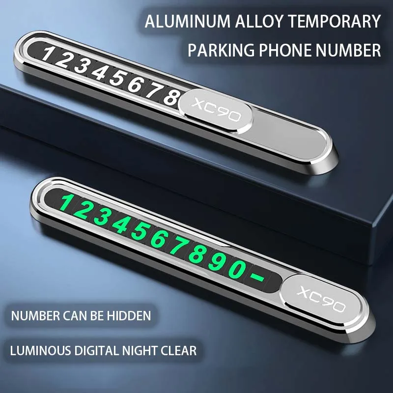 Car Temporary Parking Plate Cell Phone Number Plate Metal For Volvo XC90 Logo Accessories 2007 2008 2023 2024 Key Case Carplay
Car Temporary Parking Plate Cell Phone Number Plate Metal For Volvo XC90 Logo Accessories 2007 2008 2023 2024 Key Case Carplay