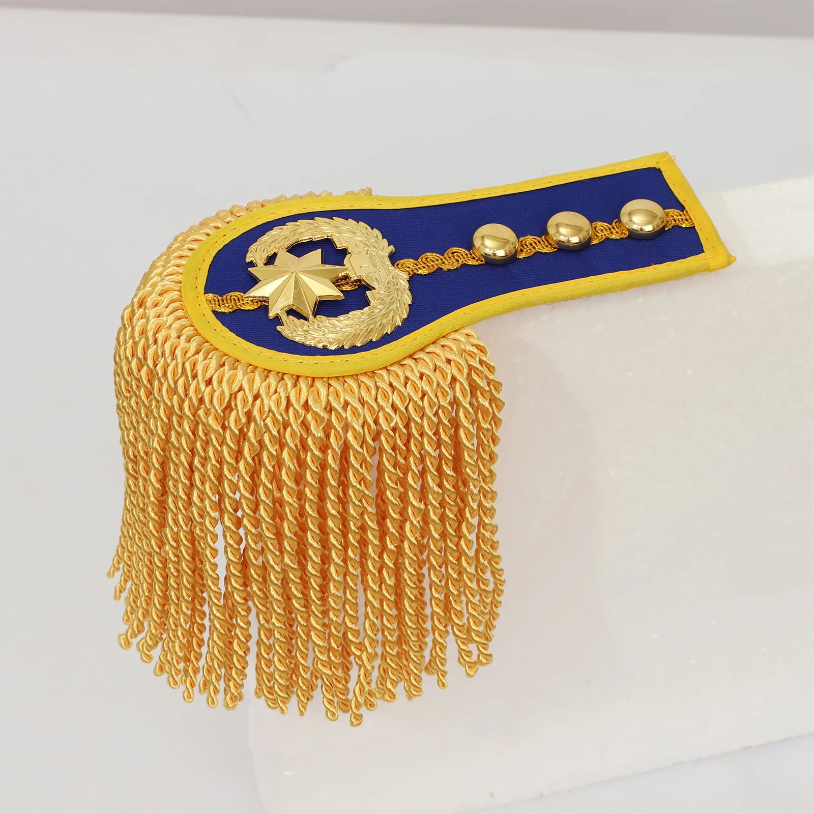 1 Pair Drum Horn Band Tassel Fringe Chain Shoulder Badge Applique Epaulet Costume Accessories for Uniform Them Party Performance
1 Pair Drum Horn Band Tassel Fringe Chain Shoulder Badge Applique Epaulet Costume Accessories for Uniform Them Party Performance