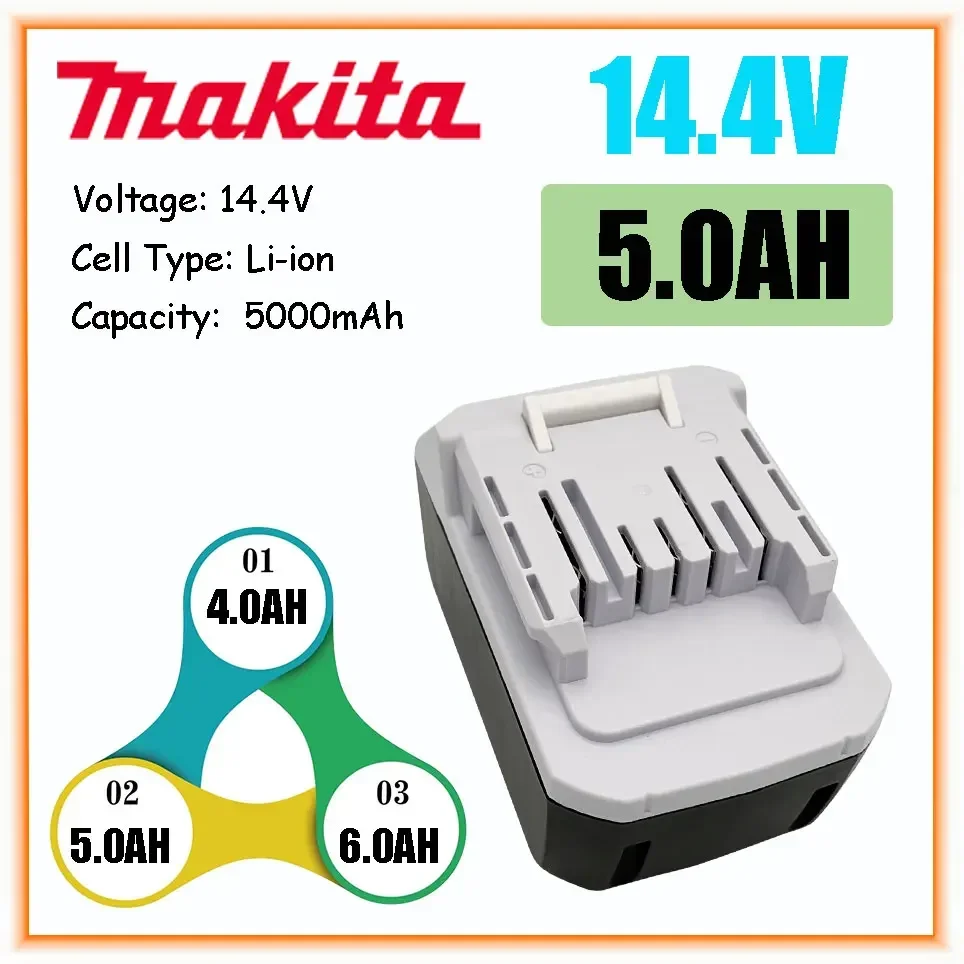 Перезаряжаемый литий-ионный аккумулятор Makita 14,4 В Ач для Makita Mak BL1415G BL1413G BL1460G DC18WA UH480D UH520D UM165D UR140D DMR106
Перезаряжаемый литий-ионный аккумулятор Makita 14,4 В Ач для Makita Mak BL1415G BL1413G BL1460G DC18WA UH480D UH520D UM165D UR140D DMR106
