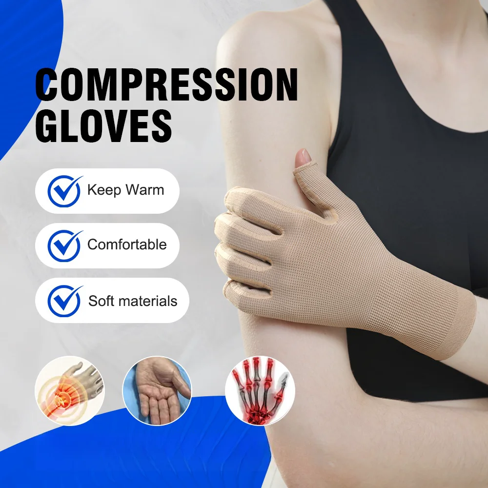 1pc Compression Arthritis Gloves Wrist Support for Men and Women Handmade Therapy Wristband Compression Gloves Joint Pain Relief
1pc Compression Arthritis Gloves Wrist Support for Men and Women Handmade Therapy Wristband Compression Gloves Joint Pain Relief