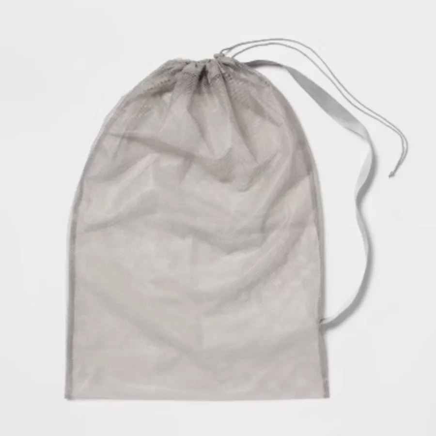 Mesh Laundry Bag Grey - Polyester Dirty Clothes Travel Bag, Underwear &Assortment
Mesh Laundry Bag Grey - Polyester Dirty Clothes Travel Bag, Underwear &Assortment