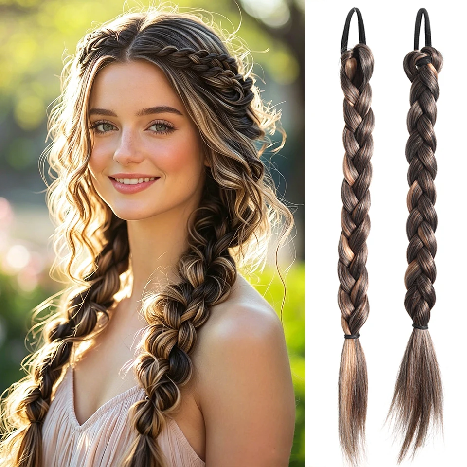 Synthetic dyed double Fried Dough Twists braid wig leather band braid hair accessories suitable for women's daily wear
Synthetic dyed double Fried Dough Twists braid wig leather band braid hair accessories suitable for women's daily wear