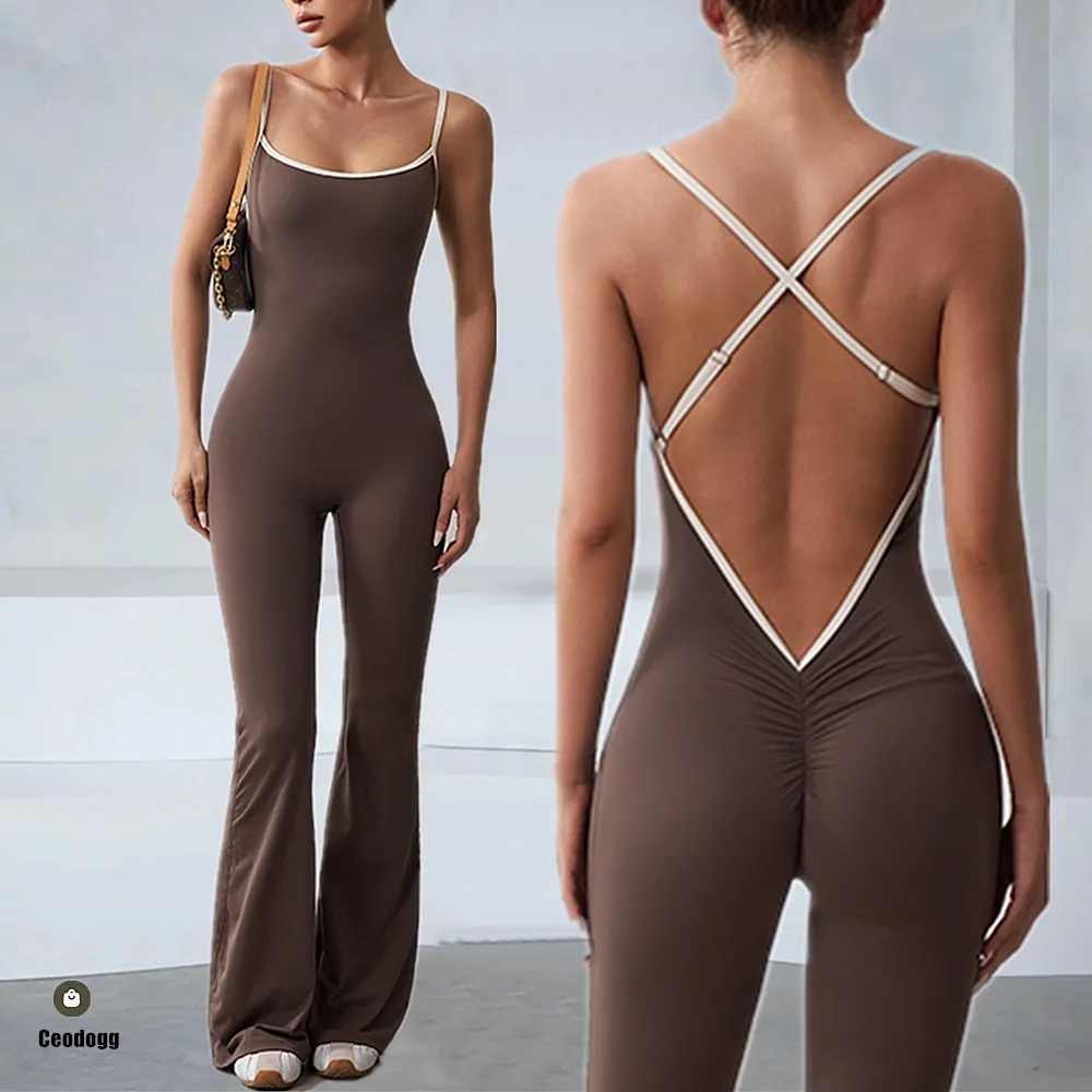 Pad Back V Gym Legging Women Training Yoga Set Sportswear Women Jumpsuit Fitness Rompers Workout Flare Pant Bodysuits XP105
Pad Back V Gym Legging Women Training Yoga Set Sportswear Women Jumpsuit Fitness Rompers Workout Flare Pant Bodysuits XP105