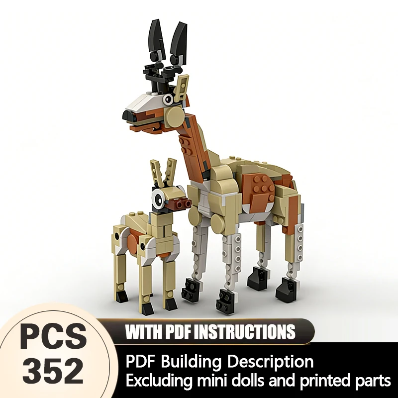 Creators Animal Series Model MOC Building Bricks Antelopes Modular Technology Gifts Holiday Assemble Children Toys Suit
Creators Animal Series Model MOC Building Bricks Antelopes Modular Technology Gifts Holiday Assemble Children Toys Suit