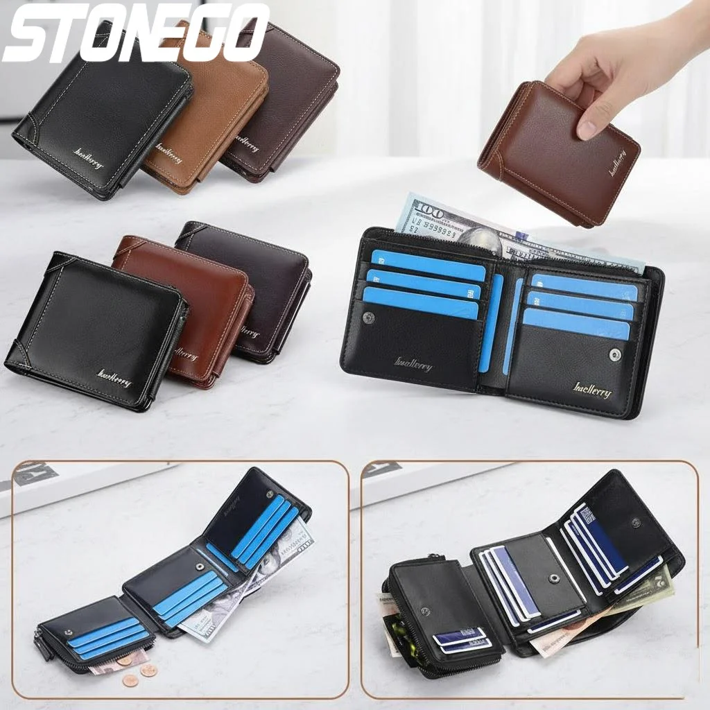 Стильный кожаный RFID-кошелек для мужчин: тонкий, складной дизайн с окошком для ID и отделениями для карт, идеально подходит для путешествий и повседневного использования.
Стильный кожаный RFID-кошелек для мужчин: тонкий, складной дизайн с окошком для ID и отделениями для карт, идеально подходит для путешествий и повседневного использования.
