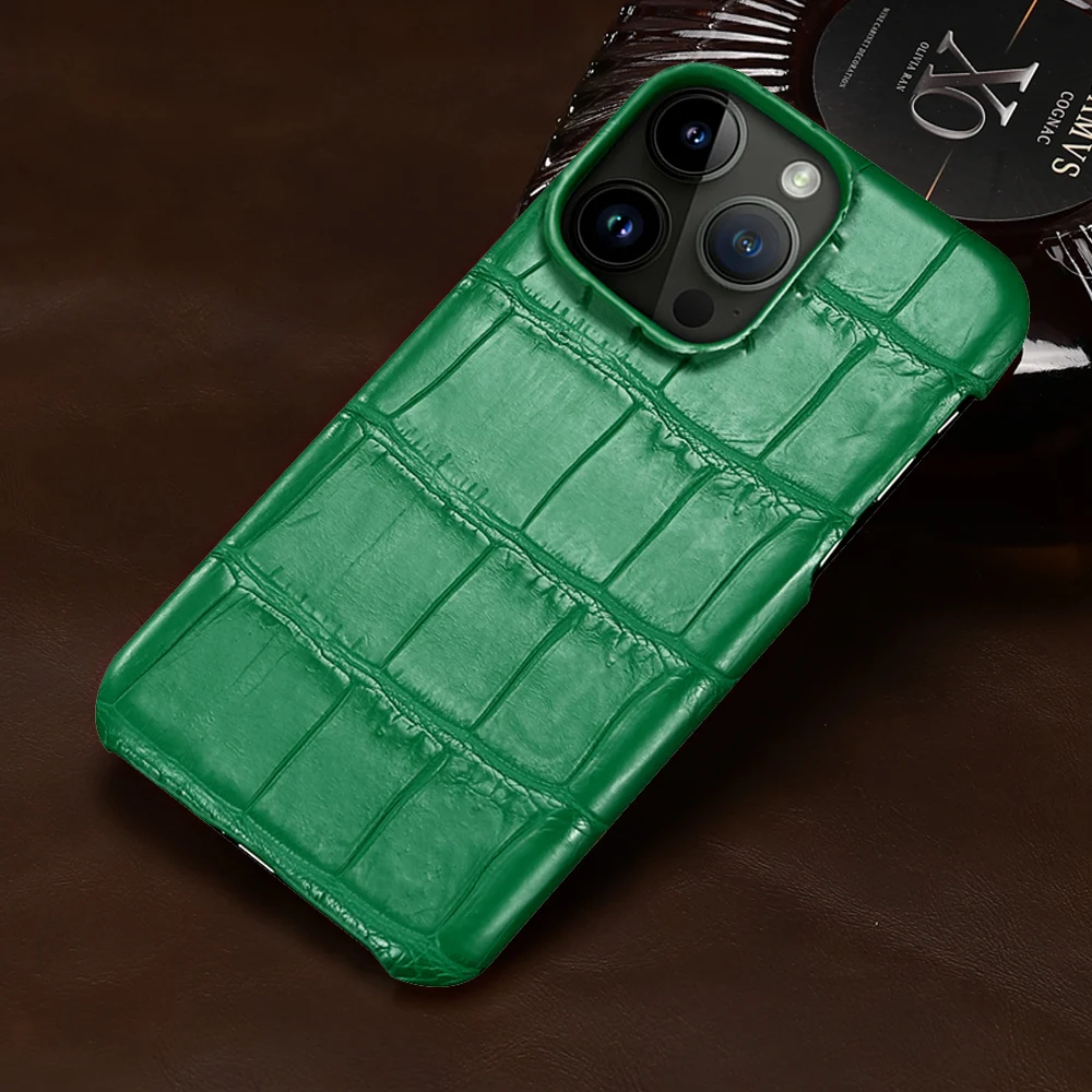 LANGSIDI Brand Original Crocodile Real Leather Cases for iPhone 16 15 Pro Max 14 13 12 pro max Genuine Leather Fundas Back Bover
LANGSIDI Brand Original Crocodile Real Leather Cases for iPhone 16 15 Pro Max 14 13 12 pro max Genuine Leather Fundas Back Bover