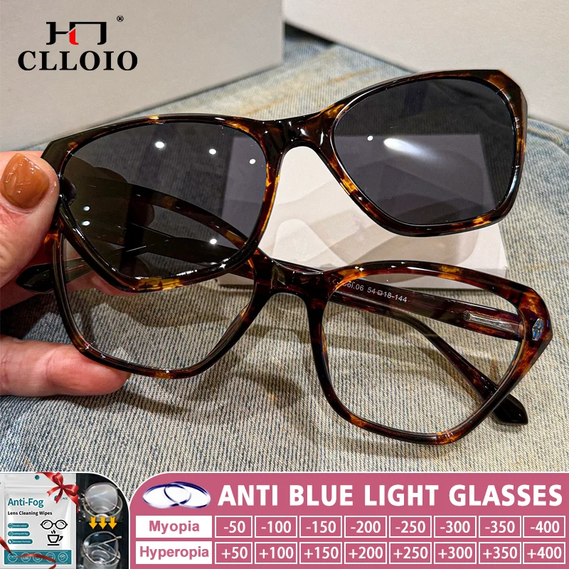 CLLOIO Simple Butterfly Frame Outdoor Magnet Clip On Sunglasses Women Anti Blue Ray Reading Anti-UV Prescription Myopia Glasses
CLLOIO Simple Butterfly Frame Outdoor Magnet Clip On Sunglasses Women Anti Blue Ray Reading Anti-UV Prescription Myopia Glasses