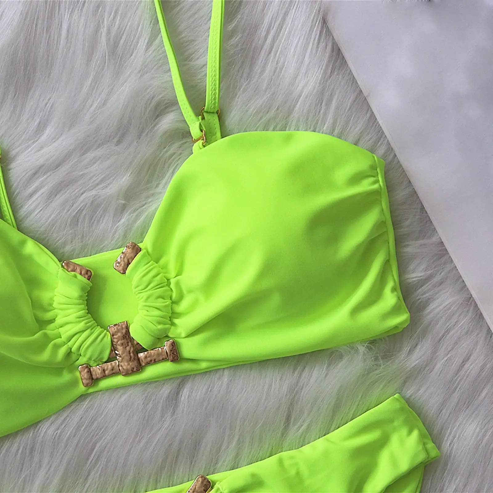 Women Bikini Set Swimsuit Two Piece Bathing Suit Spaghetti Strap for Female
Women Bikini Set Swimsuit Two Piece Bathing Suit Spaghetti Strap for Female
