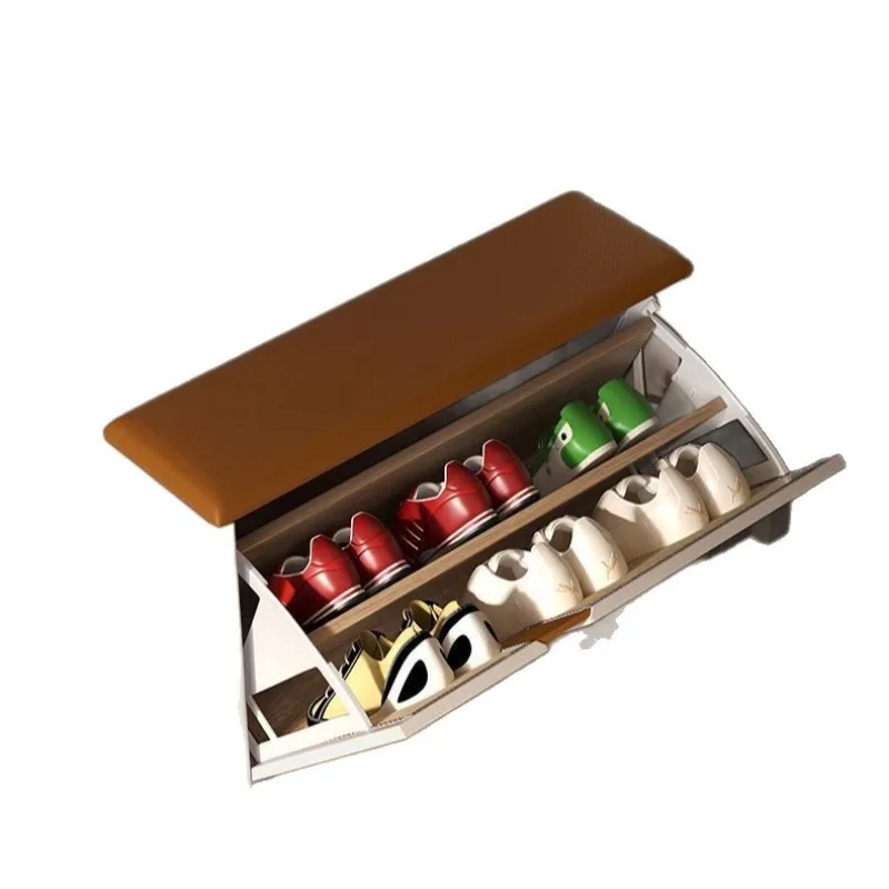 Shoe changing stool solid wood shoe cabinet, integrated 24 tipping buckets for home use
Shoe changing stool solid wood shoe cabinet, integrated 24 tipping buckets for home use