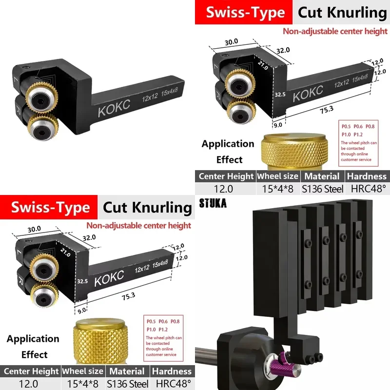 Hot Stuka Cut Knurling 12*12mm Dual Wheel Tools for Type Lathe Feeding Diamond Square Pattern
Hot Stuka Cut Knurling 12*12mm Dual Wheel Tools for Type Lathe Feeding Diamond Square Pattern