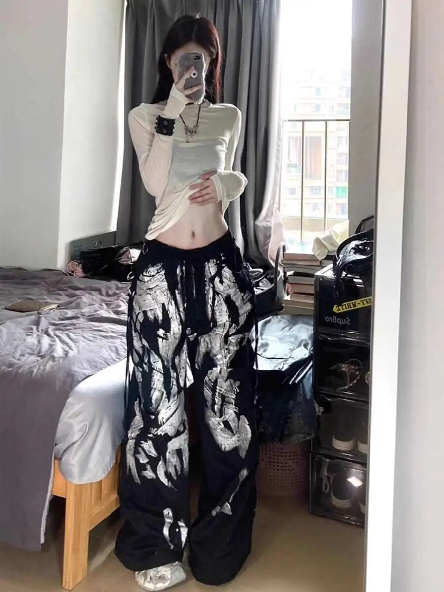 Black Jeans Denim Pants Women's 2025 New Light Abi Dark Street Jazz Design American Punk High Waist Wide Leg Pants
Black Jeans Denim Pants Women's 2025 New Light Abi Dark Street Jazz Design American Punk High Waist Wide Leg Pants