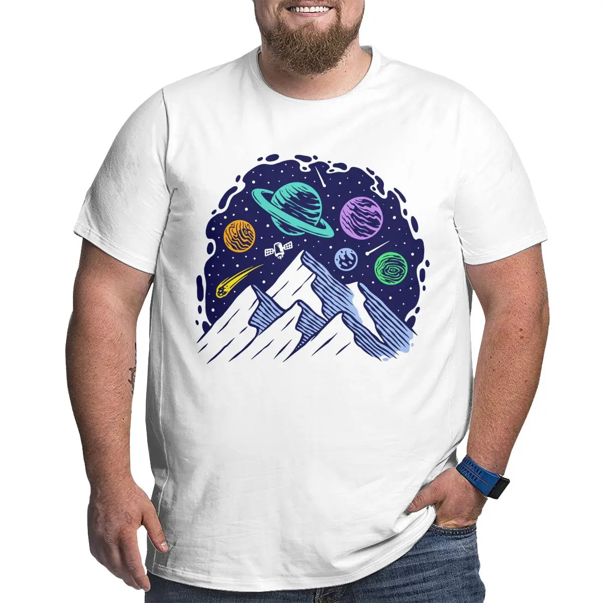 Astronaut Graphic Men's T-Shirts Plus Size Cotton T Shirts for Big and Tall Man Short Sleeve Large Top Tees 1X-6X Clothes Gifts
Astronaut Graphic Men's T-Shirts Plus Size Cotton T Shirts for Big and Tall Man Short Sleeve Large Top Tees 1X-6X Clothes Gifts