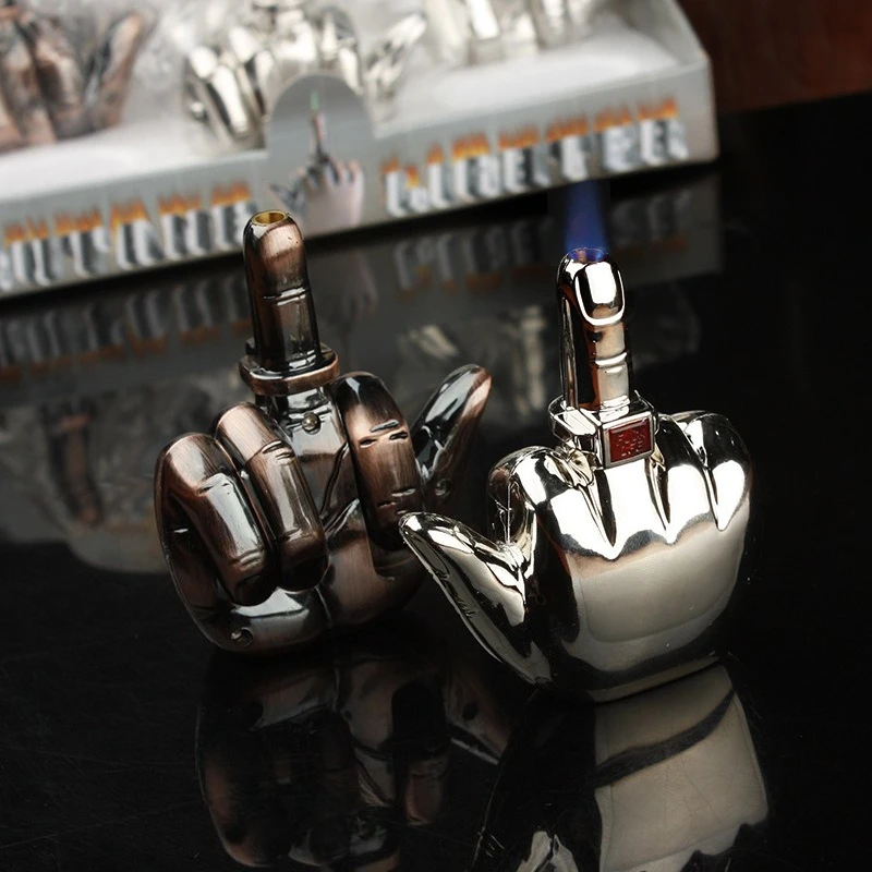 Funny Fingger Lighter with Fuk You Voice Windproof Turbo Red Flame Lighter Smoking Accessories Refillable Butane Gas Lighters
Funny Fingger Lighter with Fuk You Voice Windproof Turbo Red Flame Lighter Smoking Accessories Refillable Butane Gas Lighters