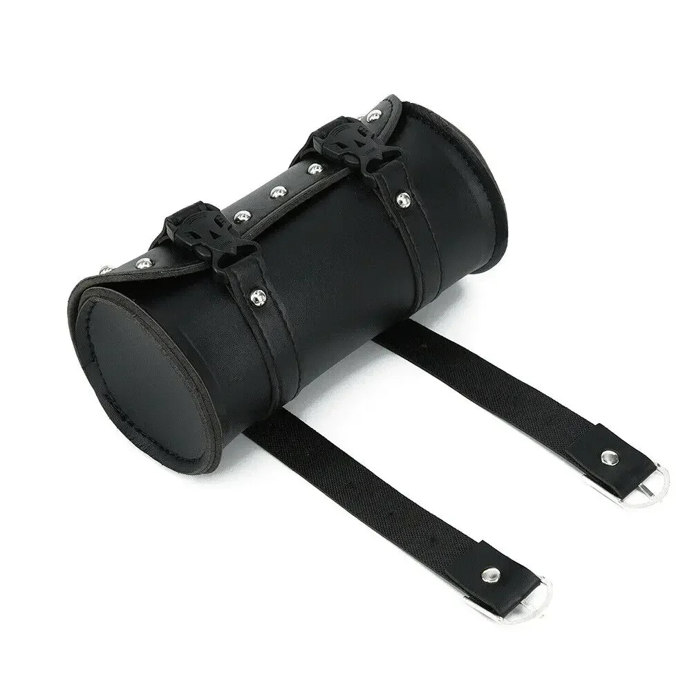 Saddlebag for Motorcycle Front Fork Spacious Interior Weatherproof Synthetic Leather Chrome Studs Left/Right Placement
Saddlebag for Motorcycle Front Fork Spacious Interior Weatherproof Synthetic Leather Chrome Studs Left/Right Placement