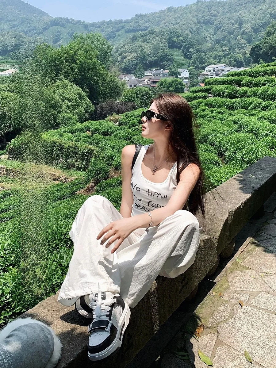 2toyoung женские воздушные широкие повседневные брюки с эластичной резинкой на талии, тонкие летние брюки для спецодежды, корейские брюки для поездок на работу Faion
2toyoung женские воздушные широкие повседневные брюки с эластичной резинкой на талии, тонкие летние брюки для спецодежды, корейские брюки для поездок на работу Faion