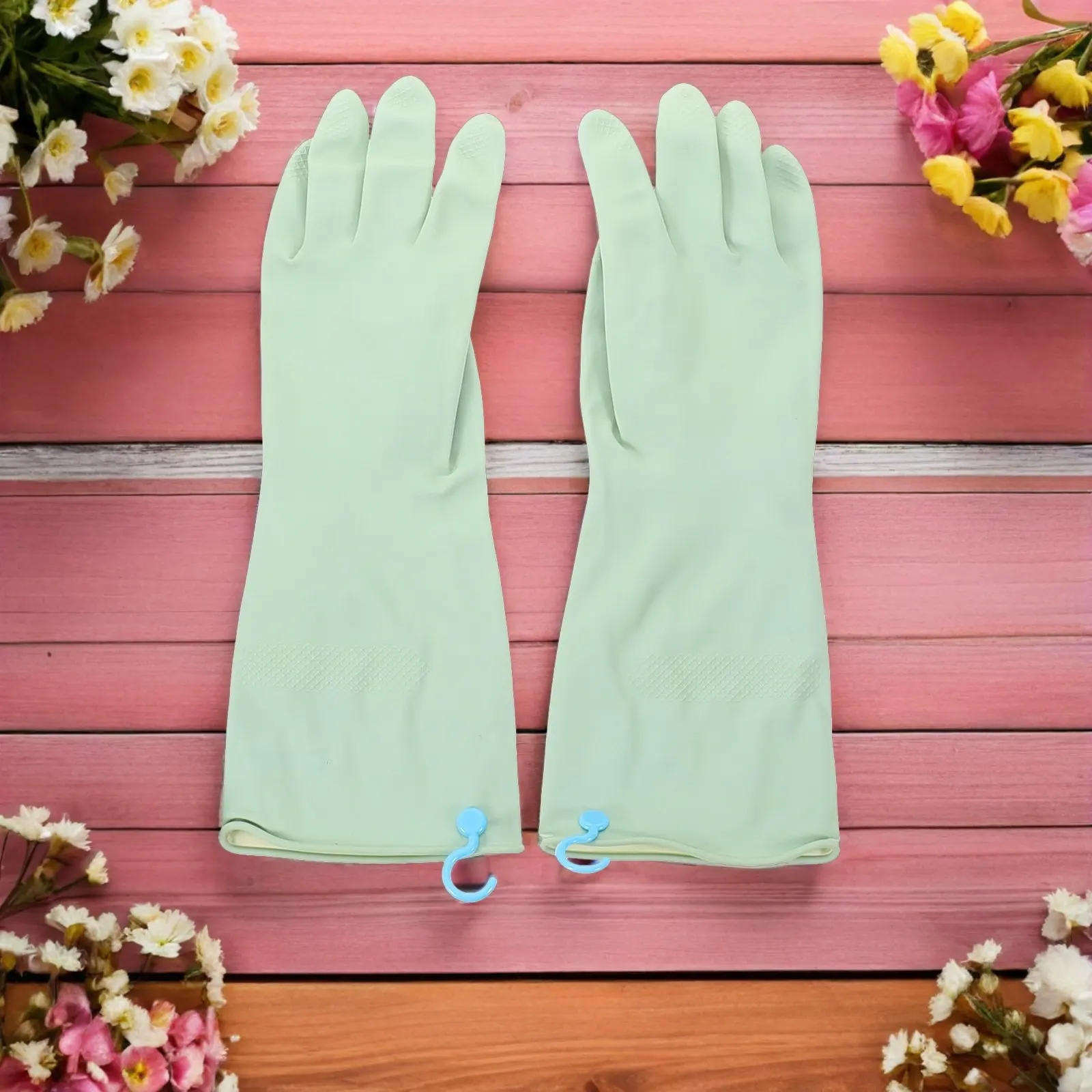 3Pairs Dish Washing Gloves Waterproof Reusable Rubber Kitchen Cleaning Gloves Non Slip Texture Hooks for Household Gardening
3Pairs Dish Washing Gloves Waterproof Reusable Rubber Kitchen Cleaning Gloves Non Slip Texture Hooks for Household Gardening