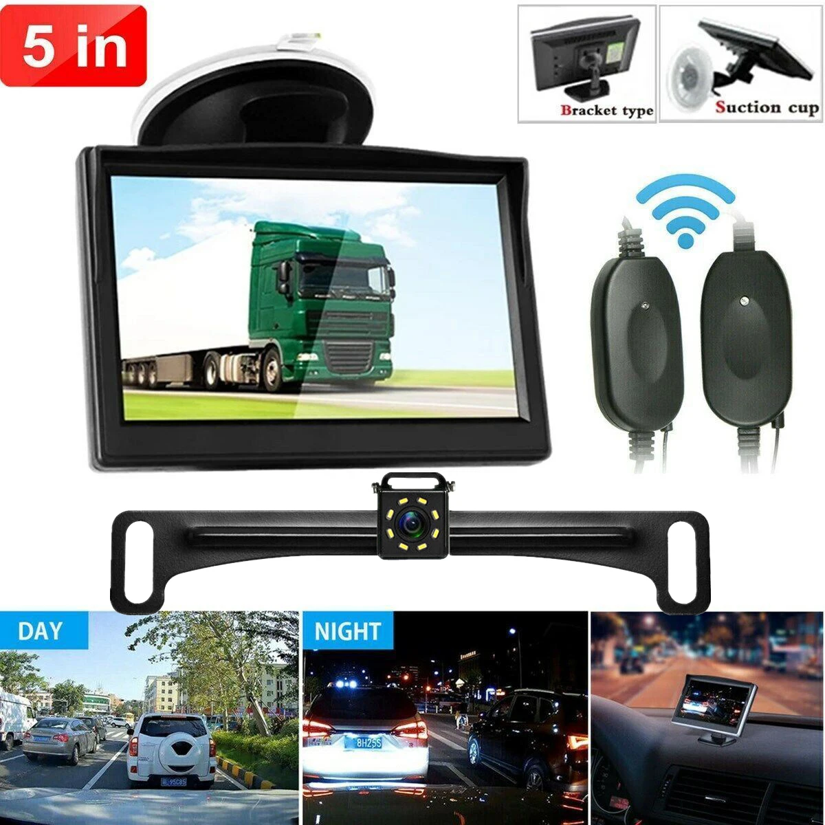 Vehicle Accessories Backup Camera Wireless Car Rear View HD Parking System Night Vision + 5" Monitor
Vehicle Accessories Backup Camera Wireless Car Rear View HD Parking System Night Vision + 5" Monitor