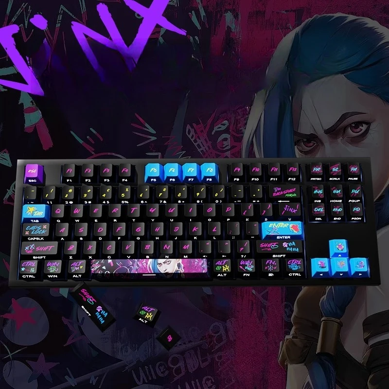 Jinx Keycaps Side Engraved Translucent Cherry Pbt Game Personalized Customized Keycaps 130Keys
Jinx Keycaps Side Engraved Translucent Cherry Pbt Game Personalized Customized Keycaps 130Keys