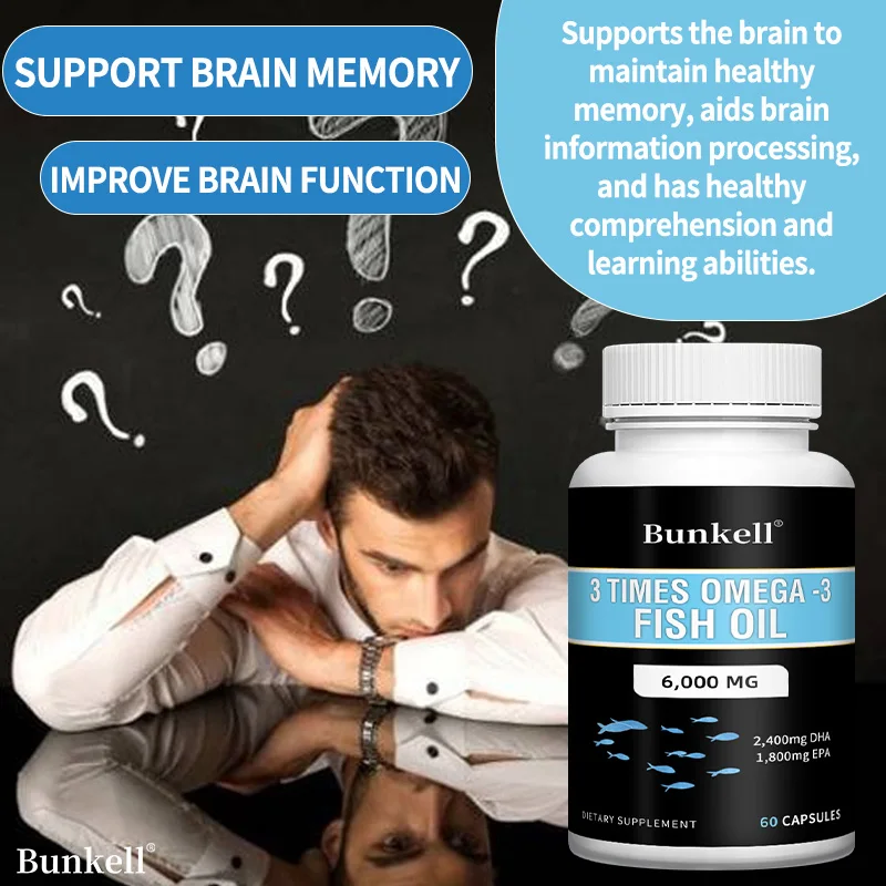 Omega 3 Fish Oil-Benefits The Nervous System,skin,hair,and Cardiovascular Health,enhances Cognitive Function,Easy To Swallow
Omega 3 Fish Oil-Benefits The Nervous System,skin,hair,and Cardiovascular Health,enhances Cognitive Function,Easy To Swallow