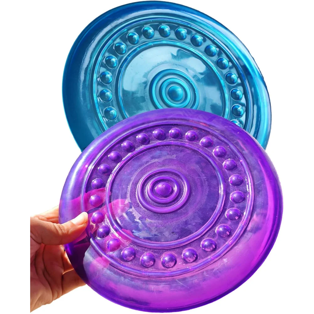 Dog Flying Discs Soft Teeth Cleanning Chew Toys,Rubber Material, Durable, Indestructible,2 Pack,18.5cm,90g,Blue And Purple Colors For Puppies Small Medium Dog Outdoor Training.
Dog Flying Discs Soft Teeth Cleanning Chew Toys,Rubber Material, Durable, Indestructible,2 Pack,18.5cm,90g,Blue And Purple Colors For Puppies Small Medium Dog Outdoor Training.