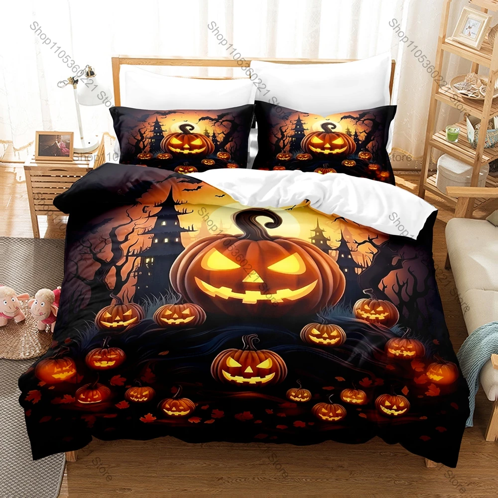 Kawaii Christmas Pumpkin Monster Three Piece Bedding Set Luxury Comforter Set with Queen King Size Cool Two household goods Anim
Kawaii Christmas Pumpkin Monster Three Piece Bedding Set Luxury Comforter Set with Queen King Size Cool Two household goods Anim