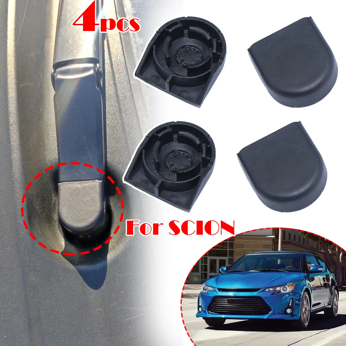 4pcs Front Windshield Wiper Arm Blade Nut Bolt Caps For SCION TC XA XB 2008 2009 2010-2015 Car Windscreen Window Rocker Cover
4pcs Front Windshield Wiper Arm Blade Nut Bolt Caps For SCION TC XA XB 2008 2009 2010-2015 Car Windscreen Window Rocker Cover