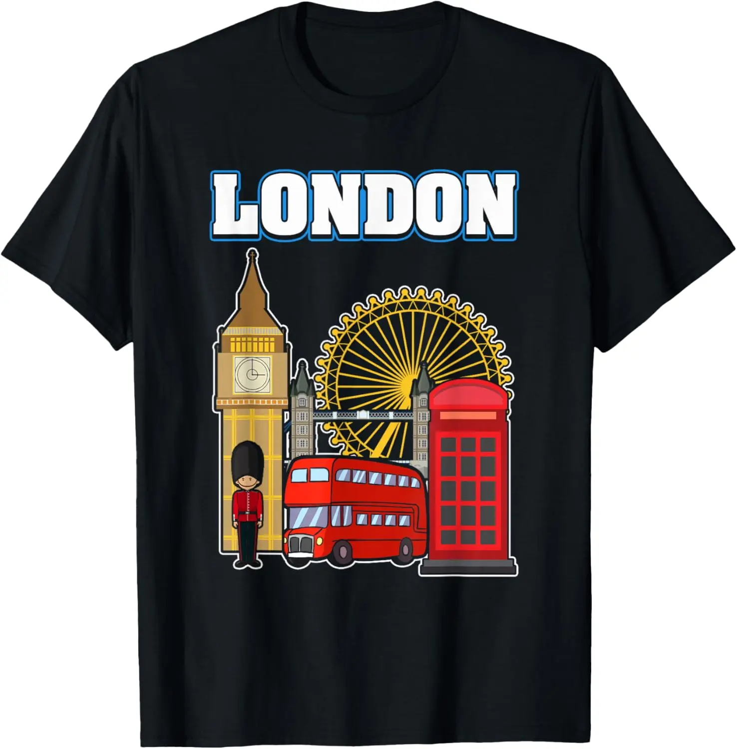 London Landmarks Graphic Tee Big Ben London Eye Double Decker Bus Tour Trip Shirt
London Landmarks Graphic Tee Big Ben London Eye Double Decker Bus Tour Trip Shirt
