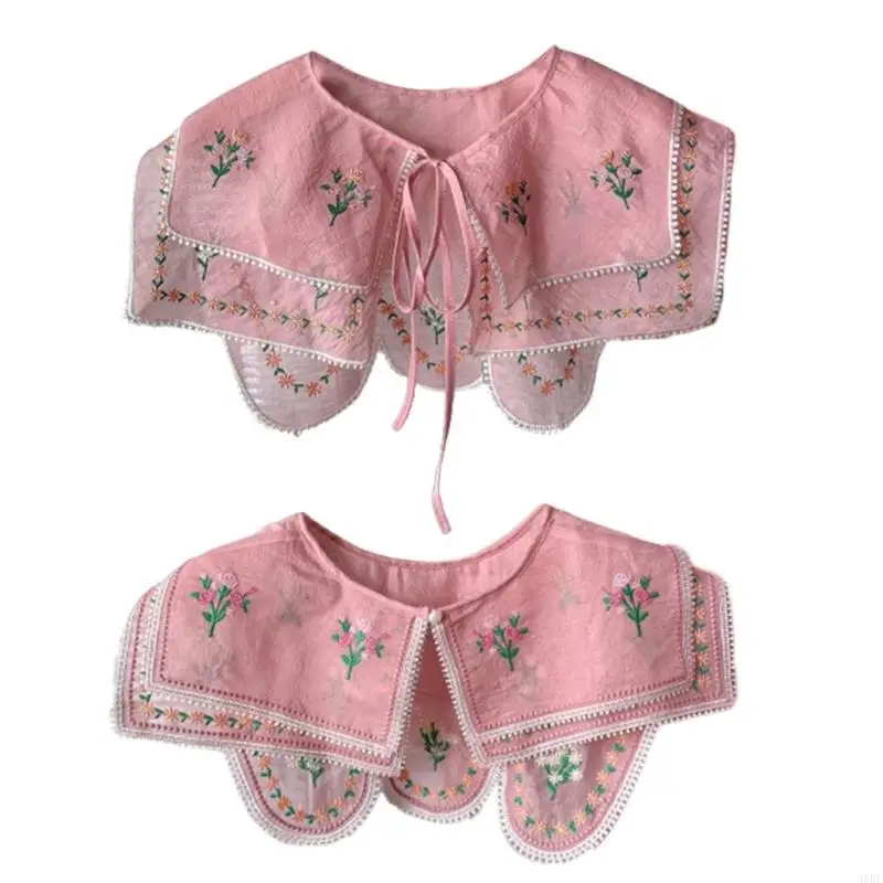 31BF Embroidered Flower Faux Collar Decorative Collars for Sweater Removable Floral False Collar Women Adjustable Neck Shawl
31BF Embroidered Flower Faux Collar Decorative Collars for Sweater Removable Floral False Collar Women Adjustable Neck Shawl