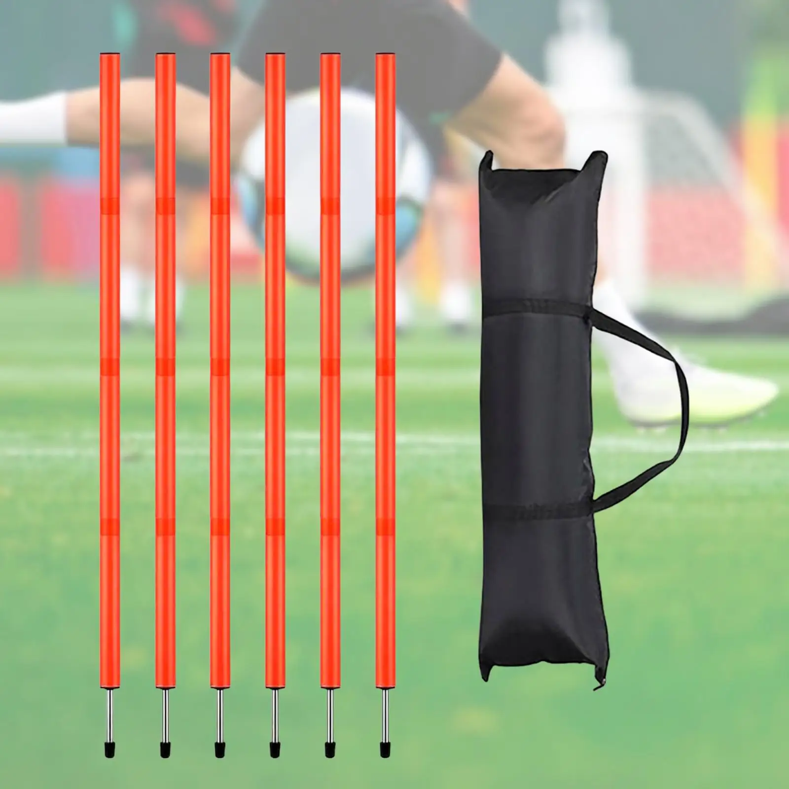 6x Soccer Agility Poles Training 150 cm for Outdoor Practice Accessories
6x Soccer Agility Poles Training 150 cm for Outdoor Practice Accessories