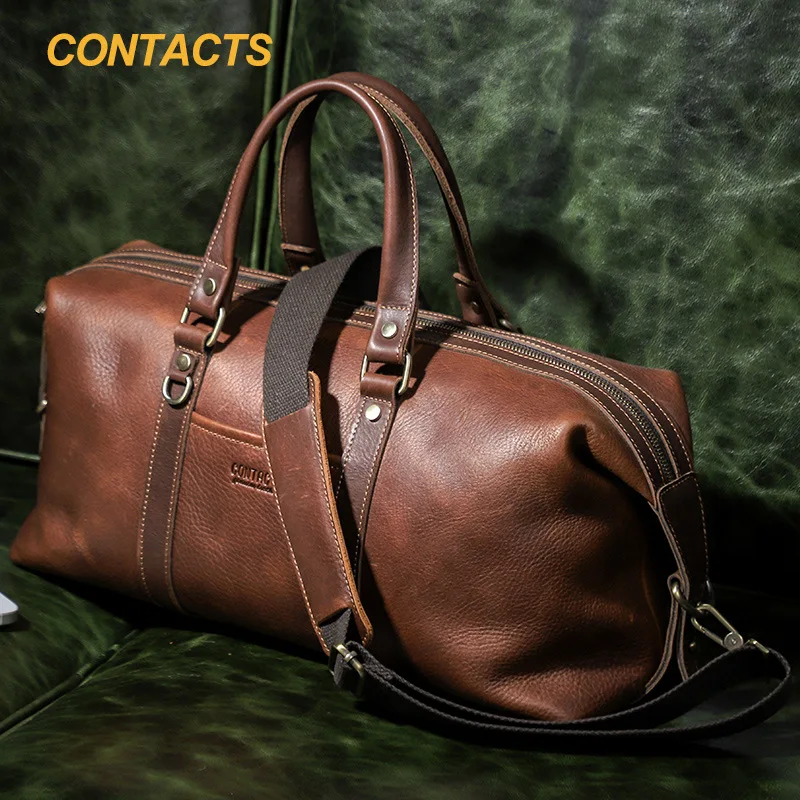 Men's Genuine Leather Bag Travel Bags Large Capacity Carry on Luggage Bags Men Duffel Bag Travel Tote Weekend Bag
Men's Genuine Leather Bag Travel Bags Large Capacity Carry on Luggage Bags Men Duffel Bag Travel Tote Weekend Bag